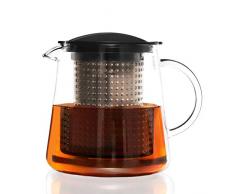 FINUM - Caraffa con infusore Tea Control, cestello Scuro, 0,8 l