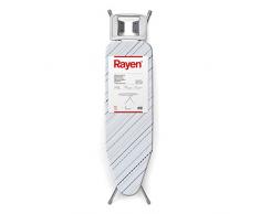 Rayen ASSE da Stiro, Struttura Gris-funda Righe Grigio E Blu, Misura bacheca 113Â x 34Â cm/Misura Piegato 142Â x 34Â x 5.50Â cm