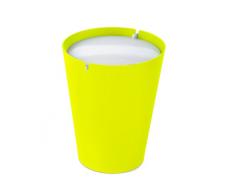 Outlook Design Smarty Cestino per Rifiuti, Getta Carte con Coperchio Basculante, 6 Lt, ABS, Giallo, 24 x 24 x 30 cm