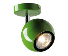 SLV Wandstrahler luce degli occhi 1 faretto soffitto, GU10, verde felce 149065