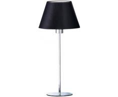 Honsel Leuchten 90731Â lampada da tavolo in cromo paralume nero