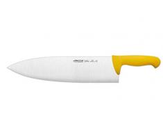 Arcos Serie 2900 - Coltolla Roma Coltello Scannare Coltello Macellaio - Lama Acciaio Inossidabile Nitrum 360 mm - Manico Polipropilene Colore Giallo