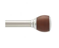 Umbra 245133-410 Guthrie Bastone per Tenda, Diametro 2.54 cm, 91.4 x 182.6 cm, Nickel