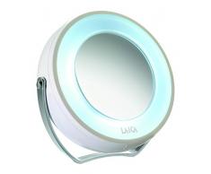 Laica PC5002W Specchio Viso Luminoso, Bianco, 3.1x13x12.7 cm