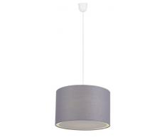 BRILLIANT AG 93374/22, lampada a sospensione, in metallo e tessuto, 60 W, E27, colore grigio