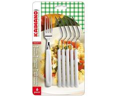 Kaimano KDN760106W Dinamik Forchette, Acciaio Inossidabile, Bianco