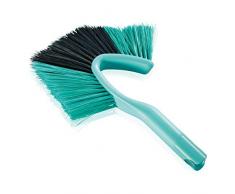 Leifheit Dusty Ragnatore per soffitto, muri e angoli, Togli ragnatele e anti-polvere, Scopa ragnatele con sistema Easy-click per aggiunta manico