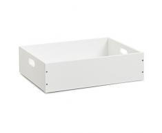 Zeller 13351 - Contenitore, MDF, 40 x 30 x 11 cm, Bianco