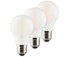 Mueller della luce 400289Â _ Set a + +, Set di Retro della lampadina a led da 40Â W, Vetro, 4Â W, E27, Argento, 6Â x 6Â x 10.6Â cm