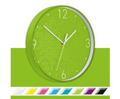Leitz Wow Orologio da Parete al Quarzo, Adatto per Ufficio, Cucina, Soggiorno e Bagno, 29 cm, Verde