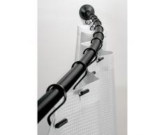 InterDesign 79077EU Asta Tenda Doccia Curva, Metallo, Nero, 0.1x0.1x0.1 cm