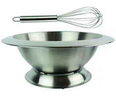 Lily cook Ciotola frullatore inclinabile su Zoccolo + FrustaÂ âÂ Pratico e MultifunzioneÂ âÂ Colori Acciaio Inox