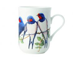 Maxwell & Williams pbw1070Â Birds of The World Tazza Schwalbe, Confezione Regalo, Porcellana, Bianco/Blu