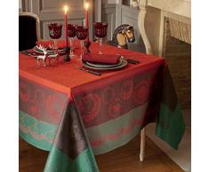 GarnierThiebaut 32637Â Christmas Forest Tovaglia Antimacchia cotone rosso 365Â x 175Â cm