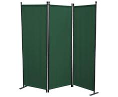 GRASEKAMP qualitÃ dal 1972 Paravento 3 Pezzi Verde divisorio Parete paravento