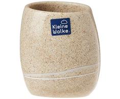 Kleine Wolke Stones 5080226852 - Bicchiere portaspazzolino da Denti, Colore: Marrone Sabbia
