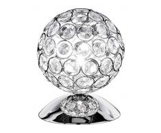 Wofi 8568.01.01.0130 - Lampada a soffitto a 1 punto luce, superficie cromata, altezza: 17 cm, Ã¸ 13 cm