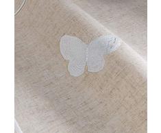 Il giardino delle cicale opalina Runner da tavolo, Poliestere, bianco, 40 x 140 cm