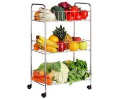 Premier Housewares 509033 3 Carrello da Cucina, Argento