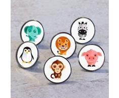 Pushka Home Carattere Animale Domestico Armadio Porta manopole (Penguin)