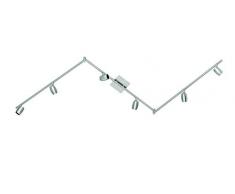 Trio Leuchten Lampada da soffitto GU10, Nickel Satinato, 10 x 180 x 18 cm