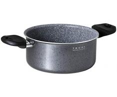 Aeternum Y0F3C20240 Trudi Revolution Casseruola 2 Manici 24 cm, Adatta al Forno, Alluminio