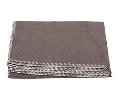 David Fussenegger, Coperta Unisex con Punto Decorativo, Marrone (Braun), 140 cm x 200 cm