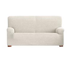 Eysa Italia Dorian Copridivano Bielastico, 2 Posti, Ciniglia, Bianco, 140 a 170 cm