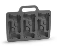 fred Freeze1 - Stampo per cubetti di Ghiaccio a Forma di Pistola, Colore Grigio