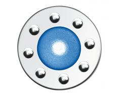 Relco 28546 Siena Faretto da Incasso in Alluminio con Ghiera, Bianca/Blu