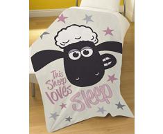 SHAUN THE SHEEP Coperta in Pile, Poliestere, Multicolore, 100 x 150 cm