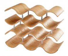 Point-Virgule PV-LIV-1147 Portabottiglie per 10 Bottiglie 4 Ripiani in Legno