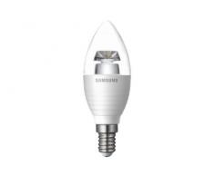 Samsung Lampadina a LED candela E14 5,2 W equivalente 25 W, 300 lumen, colore 2700 K bianco caldo