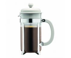 BodumÂ âÂ CaffettieraÂ âÂ Caffettiera a pistone tazze, Vetro, Bianco, 0.35 L
