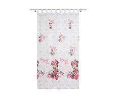 Disney Minnie - Tenda con passanti in poliestere, 140 x 245 cm, colore: Bianco