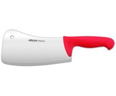 Arcos Serie 2900 - Mannaietta Mannaia da Cucina Coltello Scannare Coltello Macellaio - Lama Acciaio Inossidabile Nitrum 200 mm - Manico Polipropilene Colore Rosso