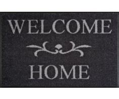 Wash+Dry - Tappeto Welcome Home anthrazit 50x75, Grigio