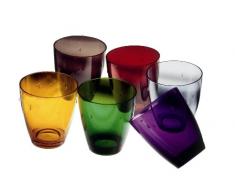 MEPRA, Set di Bicchieri tumblers in policarbonato, 33 cl, 6 pz.