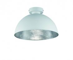 Reality Leuchten Reality R60121001 Jimmy Plafoniera, 1xE27, 60 W, Rotondo, Bianco, 19 cm E27