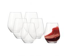 Spiegelau & Nachtmann - Bicchieri da Vino e Decanter, Serie Authentis, Universalbecher, Set da 6