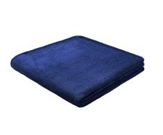 Biederlack King-Fleece Uni Coperta Matrimoniale, Poliestere, Royal, A Una Piazza e Mezza, 200 x 150 cm