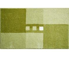 Linea Due MERKUR Tappeto per Il Bagno, Poliacrilico Supersoft, Verde, 60x100 cm