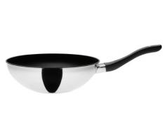 Prestige, Padella Wok Antiaderente, in Acciaio Inox, 26 cm
