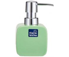 Kleine Wolke Cubic Dispenser di Sapone, Pietra, Pale Green, 7.3 x 12.7 x 7.3 cm