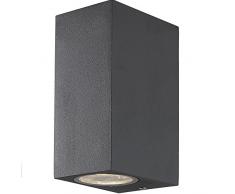 Airam Sund Duo Applique da Esterno GU10, Antracite, 150 x 68 x 93 mm