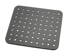 Wenko 2005571100 Kristall - Tappetino in plastica per lavello, colore: Nero