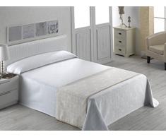 SABANALIA Rosetta â Copriletto Cotone Picquet, Disponibile in Diverse Misure e Colori, Letto 150 â 250 x 280, Bianco