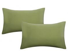 Biberna 0077144Â Jersey di federe in 100% Cotone con Cerniera, Confezione da Pezzi, 40Â x 60Â cm Abete Rosso, 27Â x 18Â x 3Â cm