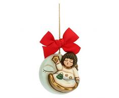 THUN Â® - Addobbo per Albero di Natale Angelo su Luna Maxi