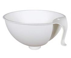 Metaltex - Imbuto per marmellate, a Bocca Larga, 18 cm, Colore: Bianco